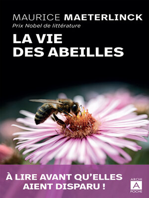 cover image of La vie des abeilles